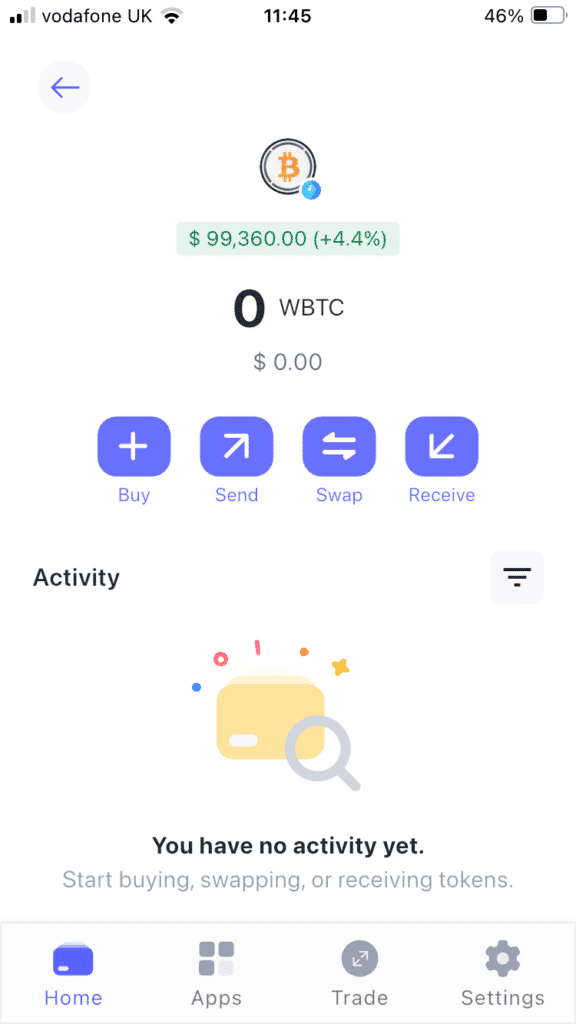 WBTC overview in Best Wallet
