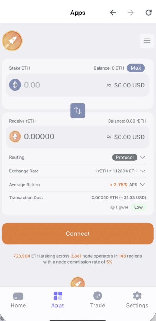 Ứng dụng Best Wallet cung cấp các tùy chọn đặt cược cho những người muốn kiếm phần thưởng thụ động từ số tiền điện tử họ nắm giữ.